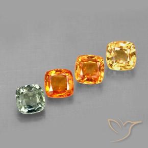 Achetez naturel 2,19ct multicolore saphir gems, coupe coussin, en provenance tanzanie chez gemselect. en stock, livraison internationale!