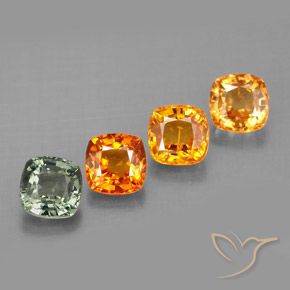 Achetez naturel 2,36ct multicolore saphir gems, coupe coussin, en provenance tanzanie chez gemselect. en stock, livraison internationale!