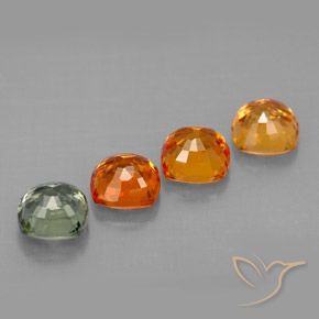 Achetez naturel 2,36ct multicolore saphir gems, coupe coussin, en provenance tanzanie chez gemselect. en stock, livraison internationale!