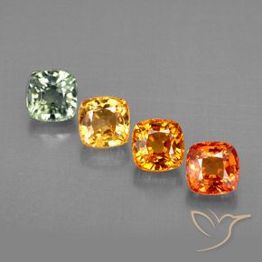 Achetez naturel 2,15ct multicolore saphir gems, coupe coussin, en provenance tanzanie chez gemselect. en stock, livraison internationale!