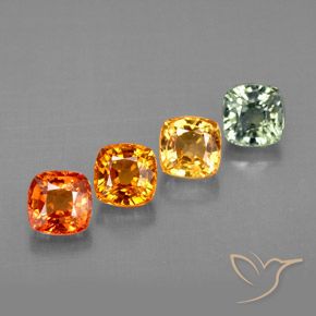Achetez naturel 2,15ct multicolore saphir gems, coupe coussin, en provenance tanzanie chez gemselect. en stock, livraison internationale!