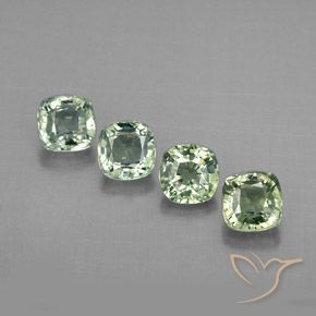 Achetez naturel 1,72ct vert saphir gems, coupe coussin, en provenance tanzanie chez gemselect. en stock, livraison internationale!
