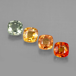 Achetez naturel 1,94ct multicolore saphir gems, coupe coussin, en provenance tanzanie chez gemselect. en stock, livraison internationale!