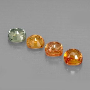 Achetez naturel 1,94ct multicolore saphir gems, coupe coussin, en provenance tanzanie chez gemselect. en stock, livraison internationale!