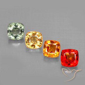 Achetez naturel 2,49ct multicolore saphir gems, coupe coussin, en provenance tanzanie chez gemselect. en stock, livraison internationale!