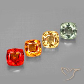 Achetez naturel 2,49ct multicolore saphir gems, coupe coussin, en provenance tanzanie chez gemselect. en stock, livraison internationale!