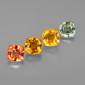 Achetez naturel ct multicolore saphir gems, coupe coussin, en provenance tanzanie (songea) chez gemselect. en stock, livraison internationale!