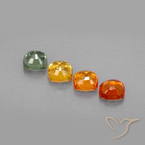 Achetez naturel 2,49ct multicolore saphir gems, coupe coussin, en provenance tanzanie chez gemselect. en stock, livraison internationale!