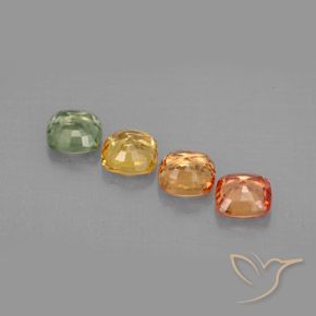 Achetez naturel 2,21ct multicolore saphir gems, coupe coussin, en provenance tanzanie chez gemselect. en stock, livraison internationale!