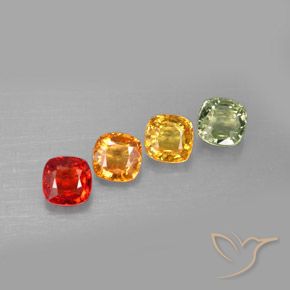 Achetez naturel 2,38ct multicolore saphir gems, coupe coussin, en provenance tanzanie chez gemselect. en stock, livraison internationale!