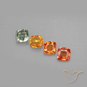 Achetez naturel 1,49ct multicolore saphir gems, coupe coussin, en provenance tanzanie chez gemselect. en stock, livraison internationale!