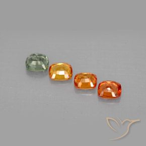Achetez naturel 1,49ct multicolore saphir gems, coupe coussin, en provenance tanzanie chez gemselect. en stock, livraison internationale!