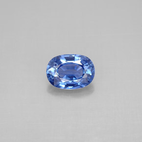 Saphir bleue naturelle coupe ovale, 1,05 ct, VS