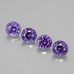 Achetez naturel ct violet saphir gems, coupe roude, en provenance tanzanie chez gemselect. en stock, livraison internationale!