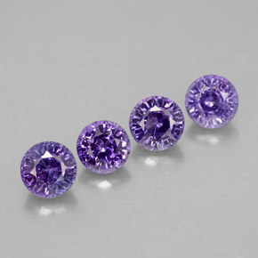 Achetez naturel ct violet saphir gems, coupe roude, en provenance tanzanie chez gemselect. en stock, livraison internationale!
