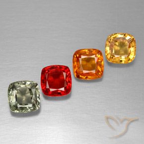 Achetez naturel 2,17ct multicolore saphir gems, coupe coussin, en provenance tanzanie chez gemselect. en stock, livraison internationale!