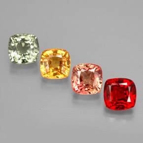 Achetez naturel 2,21ct multicolore saphir gems, coupe coussin, en provenance tanzanie chez gemselect. en stock, livraison internationale!