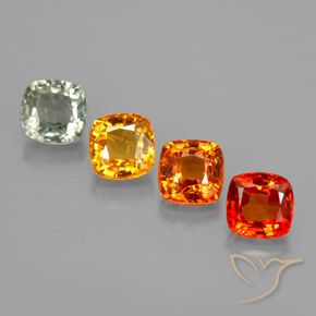 Achetez naturel 1,84ct multicolore saphir gems, coupe coussin, en provenance tanzanie chez gemselect. en stock, livraison internationale!