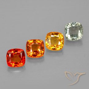Achetez naturel 1,84ct multicolore saphir gems, coupe coussin, en provenance tanzanie chez gemselect. en stock, livraison internationale!