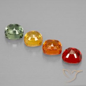 Achetez naturel 2,51ct multicolore saphir gems, coupe coussin, en provenance tanzanie chez gemselect. en stock, livraison internationale!