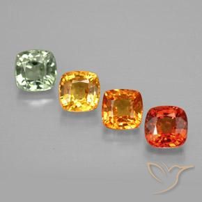 Achetez naturel 1,89ct multicolore saphir gems, coupe coussin, en provenance tanzanie chez gemselect. en stock, livraison internationale!