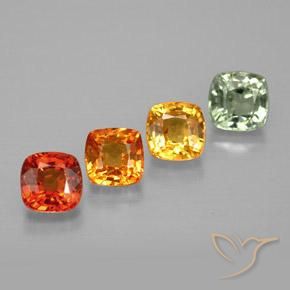 Achetez naturel 1,89ct multicolore saphir gems, coupe coussin, en provenance tanzanie chez gemselect. en stock, livraison internationale!