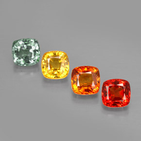 Achetez naturel ct multicolore saphir gems, coupe coussin, en provenance tanzanie (songea) chez gemselect. en stock, livraison internationale!