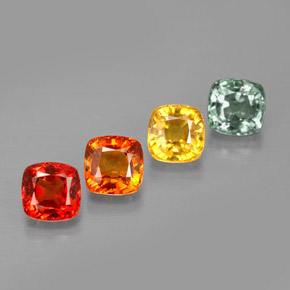 Achetez naturel ct multicolore saphir gems, coupe coussin, en provenance tanzanie (songea) chez gemselect. en stock, livraison internationale!