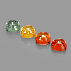 Achetez naturel ct multicolore saphir gems, coupe coussin, en provenance tanzanie (songea) chez gemselect. en stock, livraison internationale!