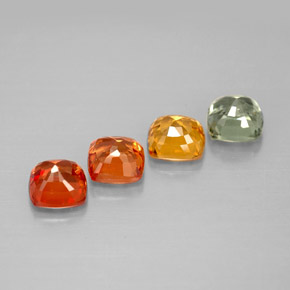 Achetez naturel 1,93ct multicolore saphir gems, coupe coussin, en provenance tanzanie chez gemselect. en stock, livraison internationale!