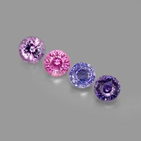Achetez naturel ct multicolore saphir gems, coupe roude, en provenance tanzanie chez gemselect. en stock, livraison internationale!