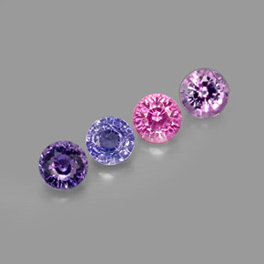 Achetez naturel ct multicolore saphir gems, coupe roude, en provenance tanzanie chez gemselect. en stock, livraison internationale!
