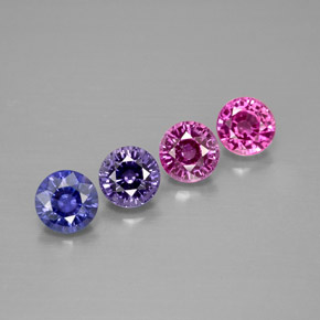 Achetez naturel ct multicolore saphir gems, coupe roude, en provenance tanzanie chez gemselect. en stock, livraison internationale!