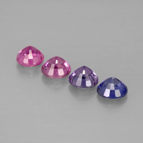 Achetez naturel ct multicolore saphir gems, coupe roude, en provenance tanzanie chez gemselect. en stock, livraison internationale!