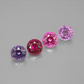 Achetez naturel ct multicolore saphir gems, coupe roude, en provenance tanzanie chez gemselect. en stock, livraison internationale!