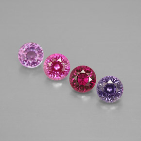 Achetez naturel ct multicolore saphir gems, coupe roude, en provenance tanzanie chez gemselect. en stock, livraison internationale!