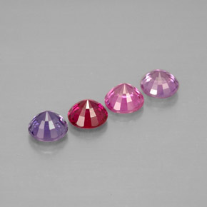 Achetez naturel ct multicolore saphir gems, coupe roude, en provenance tanzanie chez gemselect. en stock, livraison internationale!