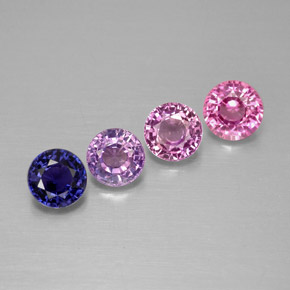 Achetez naturel ct multicolore saphir gems, coupe roude, en provenance tanzanie chez gemselect. en stock, livraison internationale!