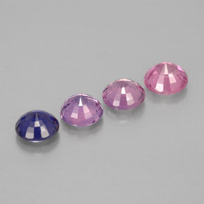 Achetez naturel ct multicolore saphir gems, coupe roude, en provenance tanzanie chez gemselect. en stock, livraison internationale!