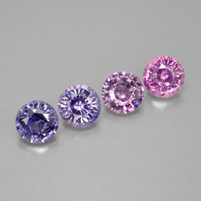 Achetez naturel ct multicolore saphir gems, coupe roude, en provenance tanzanie chez gemselect. en stock, livraison internationale!