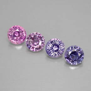 Achetez naturel ct multicolore saphir gems, coupe roude, en provenance tanzanie chez gemselect. en stock, livraison internationale!