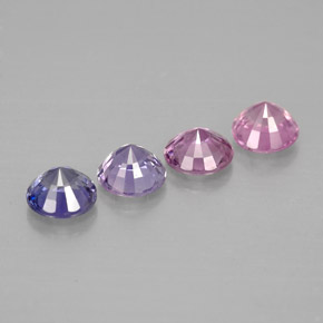 Achetez naturel ct multicolore saphir gems, coupe roude, en provenance tanzanie chez gemselect. en stock, livraison internationale!
