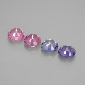 Achetez naturel ct multicolore saphir gems, coupe roude, en provenance tanzanie chez gemselect. en stock, livraison internationale!