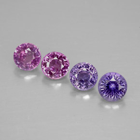 Achetez naturel ct multicolore saphir gems, coupe roude, en provenance tanzanie chez gemselect. en stock, livraison internationale!