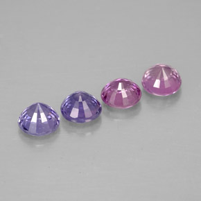 Achetez naturel ct multicolore saphir gems, coupe roude, en provenance tanzanie chez gemselect. en stock, livraison internationale!