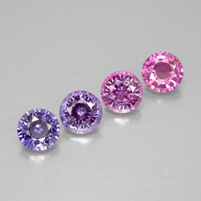 Achetez naturel ct multicolore saphir gems, coupe roude, en provenance tanzanie chez gemselect. en stock, livraison internationale!