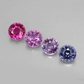 Achetez naturel ct multicolore saphir gems, coupe roude, en provenance tanzanie chez gemselect. en stock, livraison internationale!
