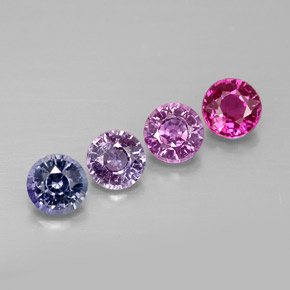 Achetez naturel ct multicolore saphir gems, coupe roude, en provenance tanzanie chez gemselect. en stock, livraison internationale!