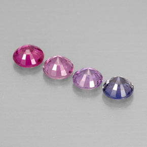 Achetez naturel ct multicolore saphir gems, coupe roude, en provenance tanzanie chez gemselect. en stock, livraison internationale!