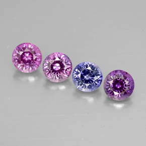 Achetez naturel ct multicolore saphir gems, coupe roude, en provenance tanzanie chez gemselect. en stock, livraison internationale!